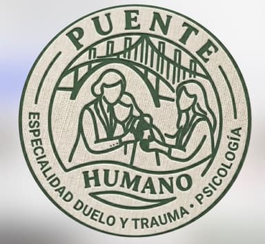 Sello de Puente Humano: especialidad en duelo y trauma, psicología